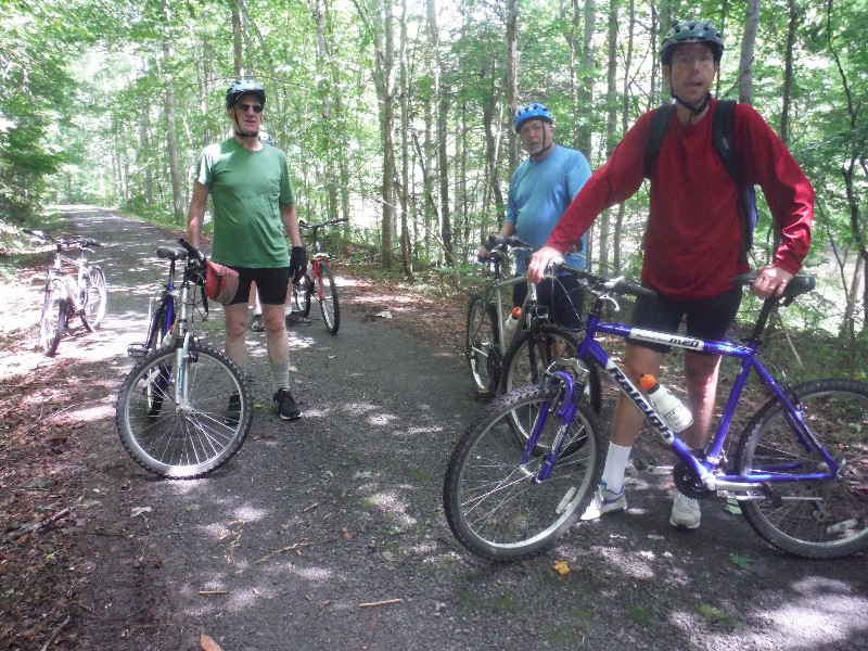 A
                rest on the Greenbrier River Trail